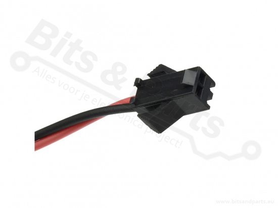 Kabelset JST SM 2 pins - zwart/rood 30cm 